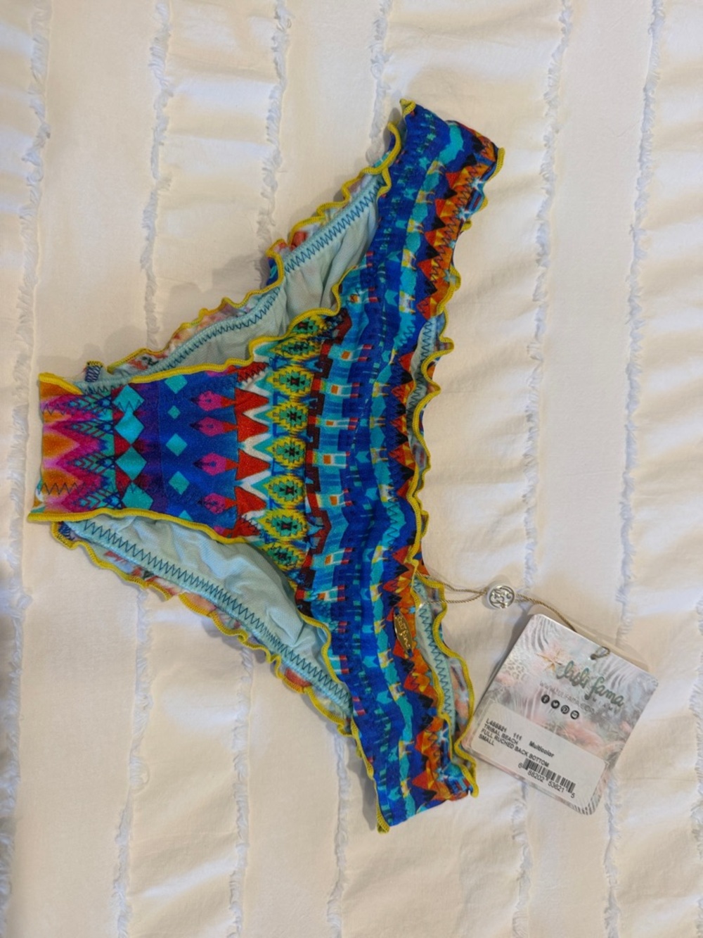 Luli Fama Tribal Beach Full Ruched Back Bottoms